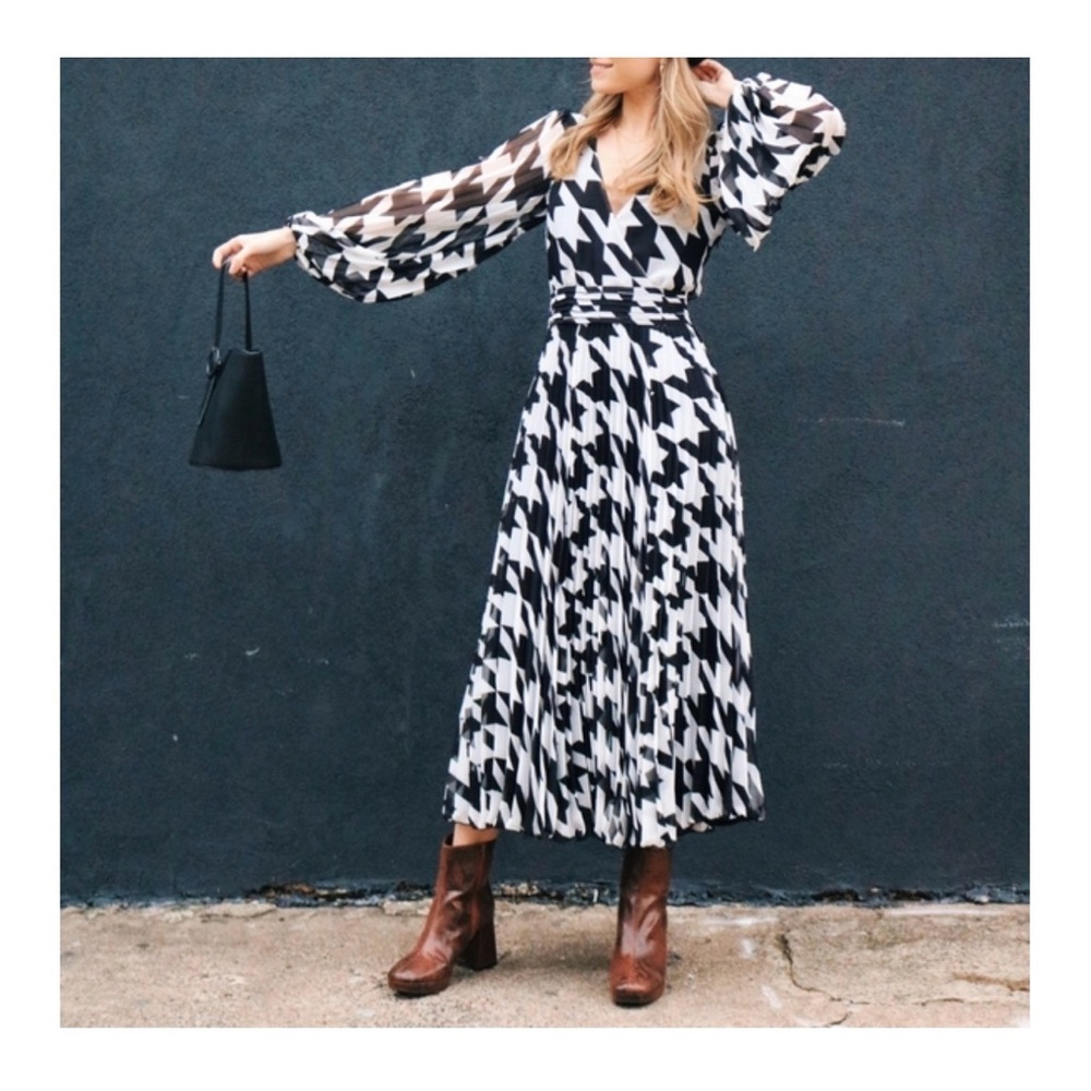 Houndstooth Dress